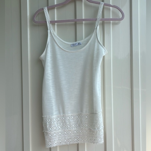 White Knit Tank - Picture 3 of 5